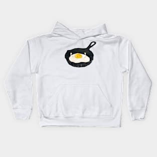 Angry fried egg Kids Hoodie